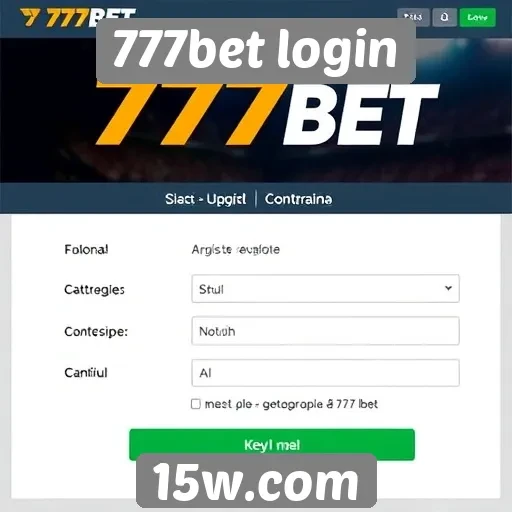 Análise de funcionalidades do site 777bet login
